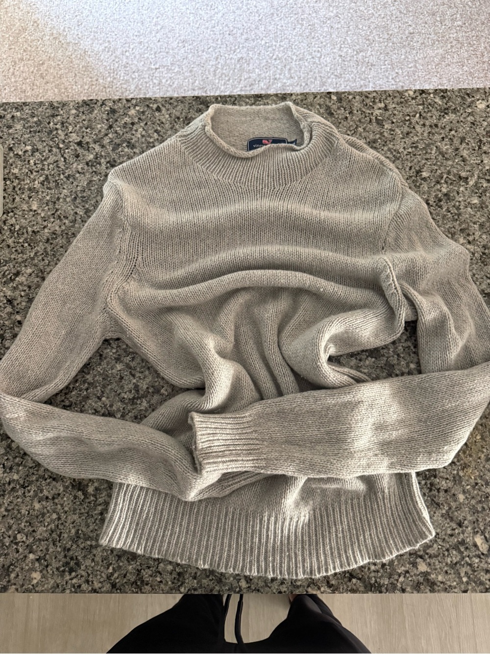 Vineyard Vines roll neck Sweater Light Gray